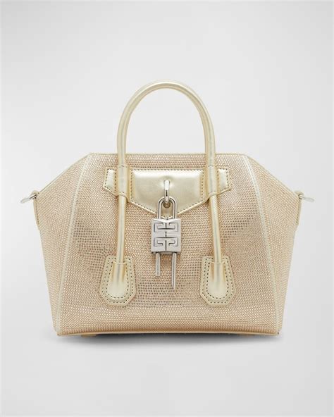 givenchy antigona mini thin strap|Mini Antigona Lock bag in satin with strass .